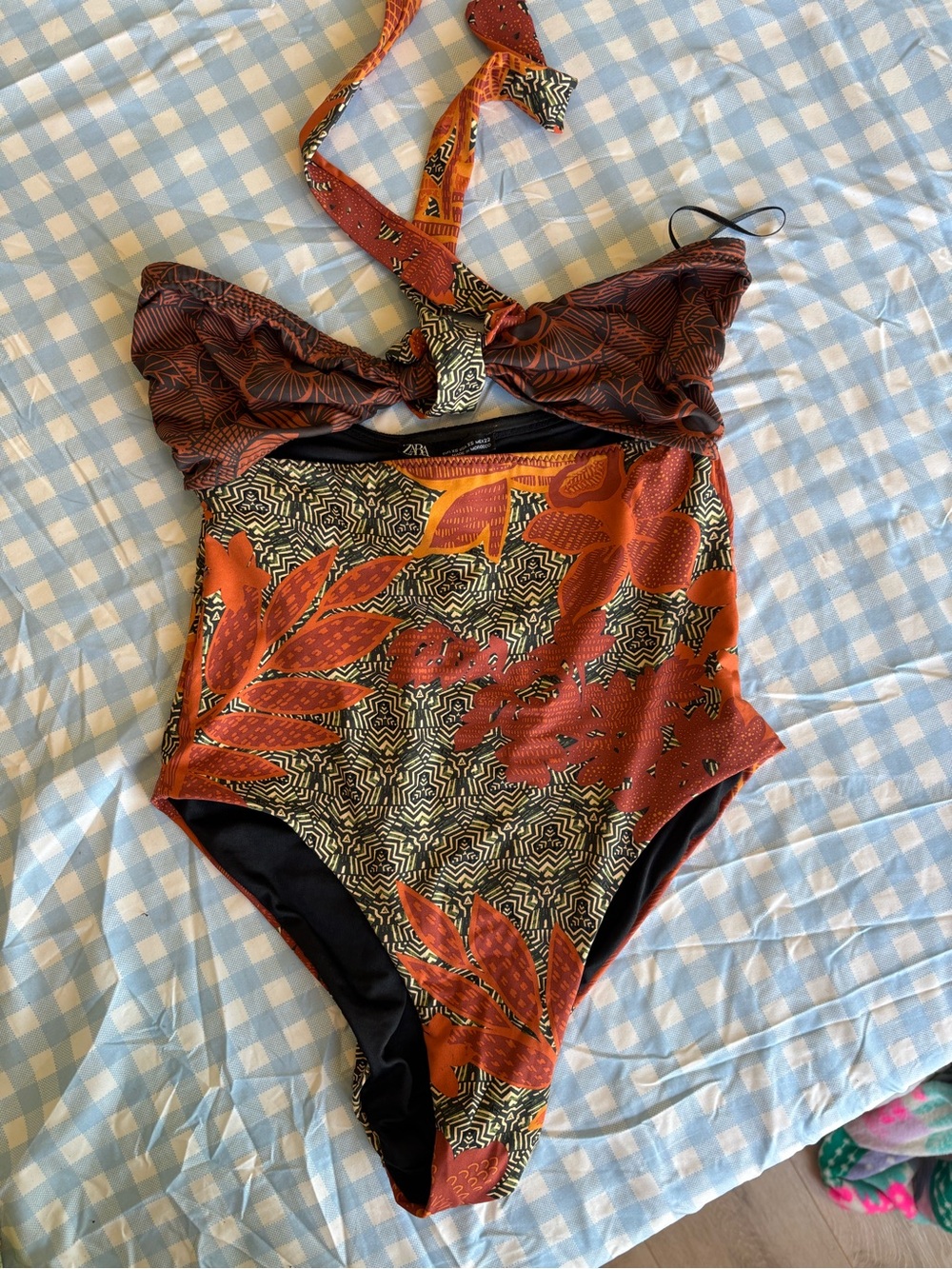 Zara Cut out one piece swimsuit